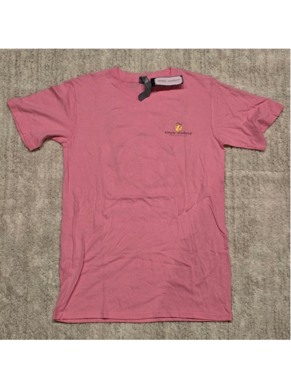 Juniors Simply Southern Pink Softball Graphic Tee L